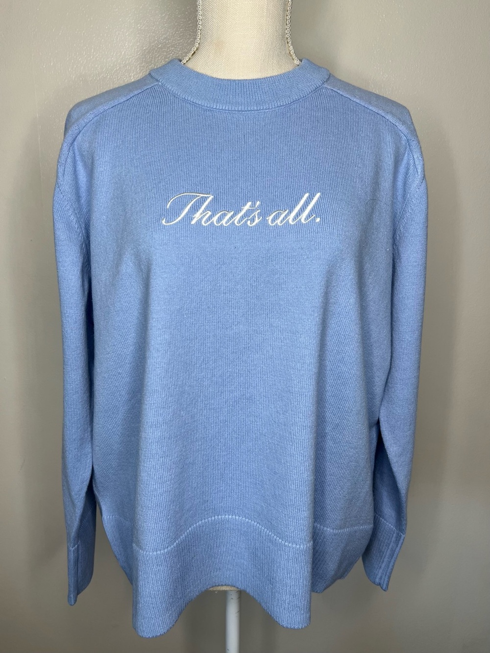 👠 NWT Devil Wears Prada “That’s All” Sweater ~ Size L 👠